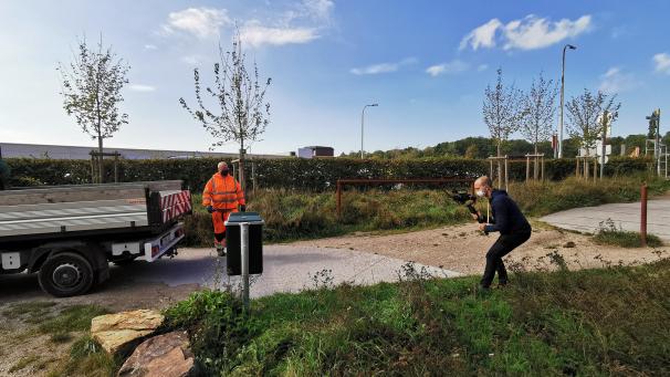 <p>Hier ein Bild der Dreharbeiten.</p>