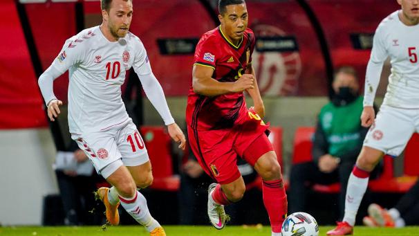 <p>Youri Tielemans war am Mittwochabend an allen vier belgischen Treffern beteiligt.</p>
