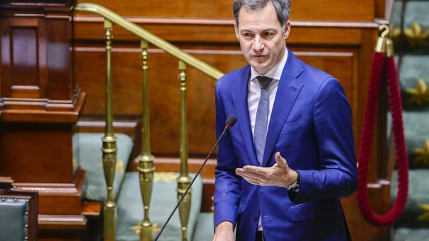 <p>Premier Alexander De Croo im Kammerplenum.</p>