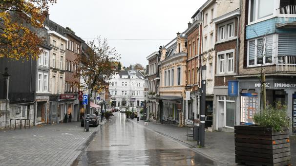 <p>Leere Straßen in Stadt- und Dorfzentren (hier eine Aufnahme aus Eupen) gehören auch zur Coronakrise in Ostbelgien.</p>