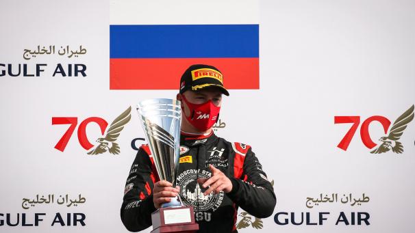 <p>Nikita Mazepin kommt aus der Formel 2.</p>