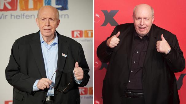<p>Die Bildkombo zeigt Reiner Calmund, TV-Star und ehemaliger Fußballmanager, beim 25. RTL-Spendenmarathon in Hürth (l.) und einige Jahre vorher, 2015 bei einer Vox-Pressekonferenz in Berlin (r.). Das einstige Schwergewicht hat nach einer Magen-OP in 10 Monaten 69 Kilo abgenommen.</p>