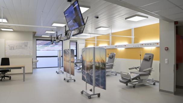 <p>Hier sind die Räume der onkologischen Tagesklinik zu sehen.</p>