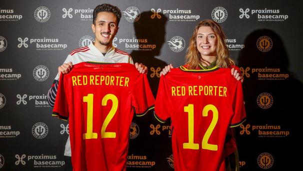 <p>Dürfen sowohl die Frauen als auch die Männer bei ihren EM als Social-Media-Reporter begleiten: Janne Michels und Amine Serock.</p>