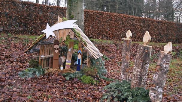 <p>Dem Einfallsreichtum sind bei der Krippenwanderung in Robertville keine Grenzen gesetzt.</p>