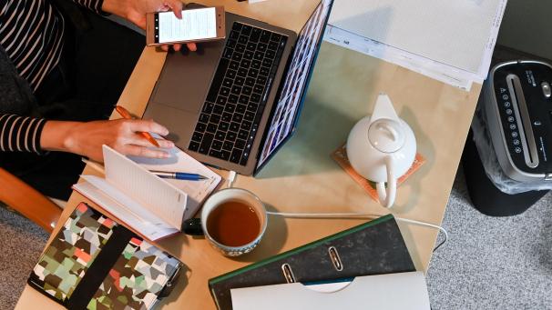 <p>Gut eine Million Belgier arbeiten im Homeoffice.</p>