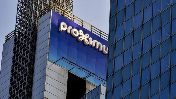 <p>Der Hauptsitz von Proximus in der Nähe des Brüsseler Nordbahnhofs.</p>
