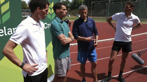 <p>Jonathan, Kevin, Jacques und Dylan Borlée wechseln über die Sprachgrenze hinweg.</p>