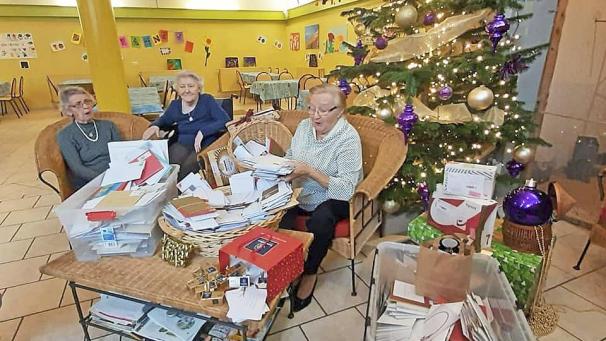 <p>Die Freude über die zahlreichen Zusendungen war groß im Seniorenheim „Les Arcades“.</p>