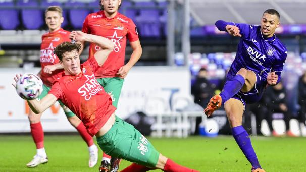 <p>Traf für den RSC Anderlecht zweifach: Stürmer Lukas Nmecha.</p>