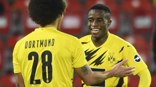 <p>Moukoko erzielte seinen ersten Treffer für Dortmund.</p>