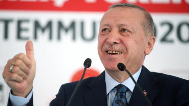 <p>Der türkische Präsident tauschte sich in einer Videokonferenz mit der deutschen Kanzlerin aus.</p>