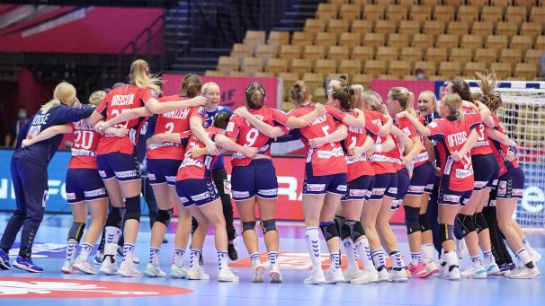 <p>Die feiernden Weltmeisterinnen aus Norwegen</p>