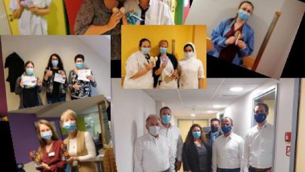 <p>Viele Spenden für die Klinik St.Josef.</p>