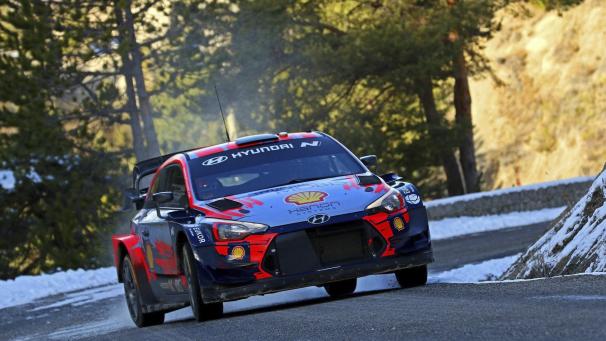 <p>Der gebürtige St.Vither Thierry Neuville zuletzt bei ersten Testfahrten vor der Rallye Monte Carlo 2021.</p>