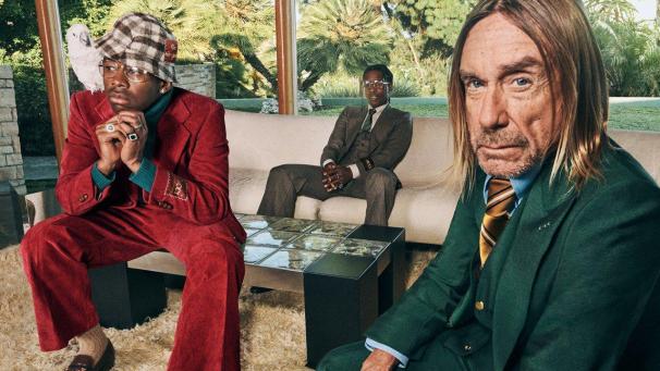 <p>Zuletzt hatte Iggy Pop (ganz rechts) zusammen mit den Rappern A$AP Rocky und Tyler The Creator für das italienische Modelabel Gucci geworben.</p>