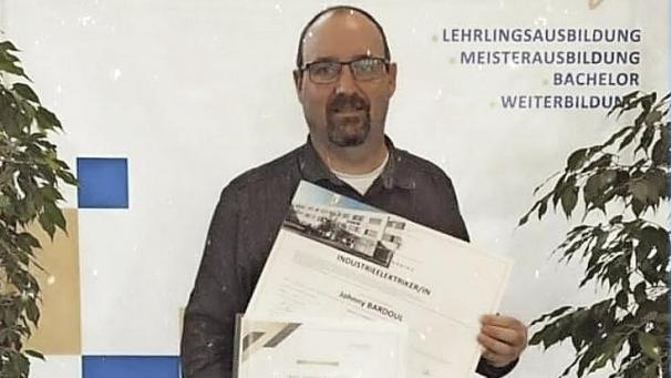 <p>Johnny Bardoul erzielte bei der Meisterprüfung das beste Gesamtergebnis.</p>