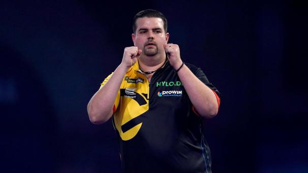 <p>Gabriel Clemens aus Deutschland jubelt über seinen Sieg.</p>