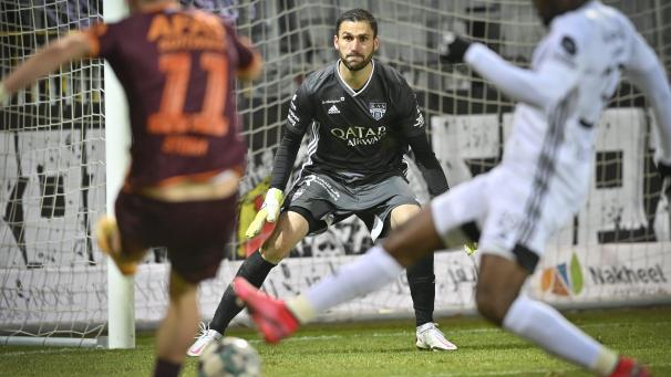 <p>Théo Defourny steht auch heute Abend für die AS Eupen zwischen den Pfosten.</p>