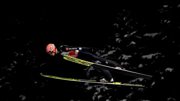 <p>Der erfolgreiche Lokalmatador Karl Geiger</p>