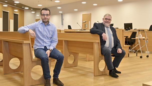 <p>Pascal Schumacher (links) und Axel Kittel werden zu Beginn des kommenden Jahres die beiden vakanten Richterstellen am Gericht Erster Instanz in Eupen besetzen.</p>