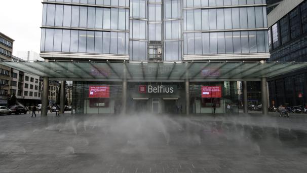 <p>Der Hauptsitz von Belfius in Brüssel.</p>
