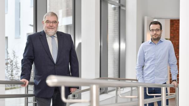 <p>Axel Kittel (rechts) und Pascal Schmumacher werden zu neuen Richtern ernannt.</p>