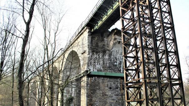 <p>Rollen bald schon wieder Züge über das Falkenbach-Viadukt? Zuvor steht eine gründliche Sanierung an.</p>