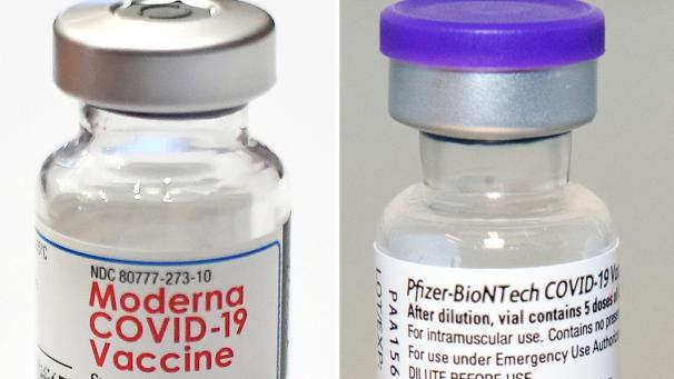 <p>Nach dem Biontech/Pfizer-Impfstoff (r.) darf in der EU künftig auch das Präparat des US-Unternehmens Moderna genutzt werden.</p>