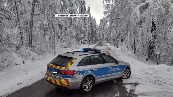 <p>Die Behörden warnen vor Schneebruch auf den Wegen.</p>