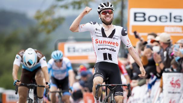 <p>Marc Hirschi aus der Schweiz siegte bei der letztjährigen Fleche Wallone.</p>