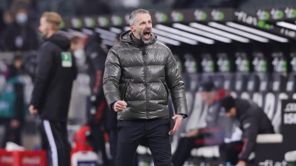 <p>Marco Rose lobte seine Gladbacher nach dem Coup gegen die Bayern.</p>