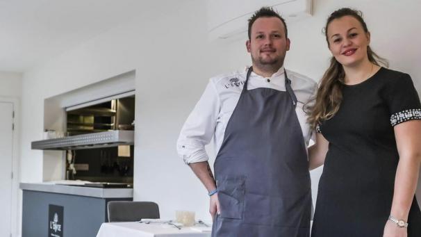<p>Ein erster Michelin-Stern für David Grosdent, der mit seiner Frau Inès das „L’envie“ in Sint-Denijs führt.</p>