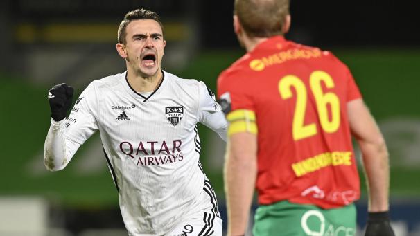 <p>Smail Prevljak brachte Eupen mit seinem siebten Saisontor in Führung.</p>