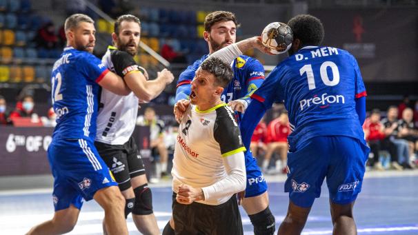 <p>Die zehn Tore von Andy Schmid (Mitte) reichten den Schweizern nicht.</p>