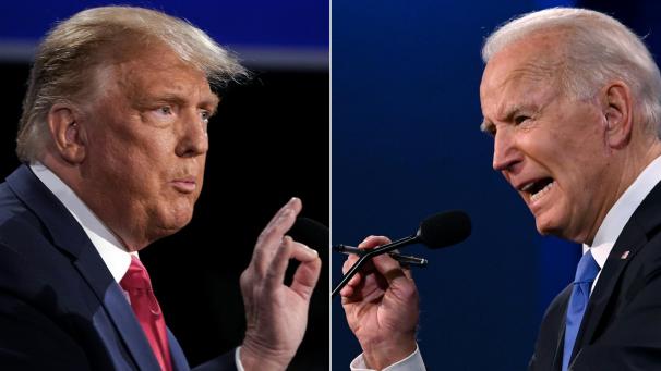 <p>Noch vor dem Amtsantritt des neuen Präsidenten Biden (rechts) kommt es zum Konflikt mit dem scheidenden Amtsinhaber: Trump (links) ordnet ein baldiges Ende des Einreisestopps aus Europa an.</p>