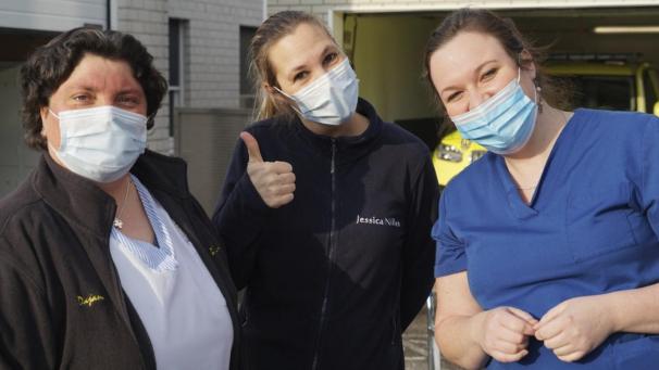 <p>Dajana Andre (links) und ihre Kolleginnen haben die gesamte Aktion koordiniert.</p>