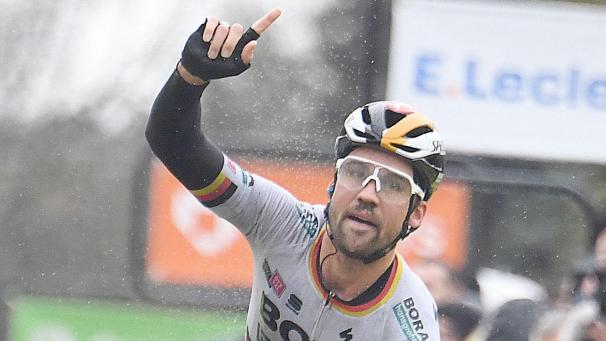 <p>Maximilian Schachmann bei seinem Etappensieg während der letztjährigen Algarve-Rundfahrt.</p>