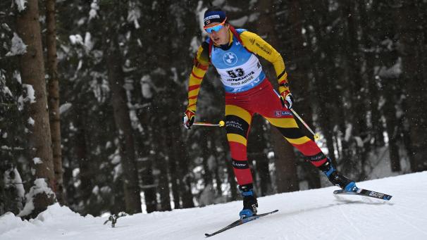 <p>Lotte Lie am Donnerstag beim Weltcup-Rennen in Antholz.</p>