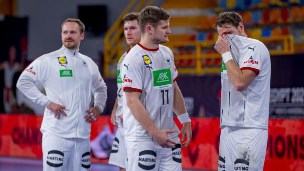 <p>Enttäuschung bei den deutschen Spielern nach der Niederlage gegen Spanien.</p>