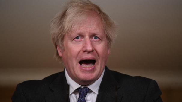 <p>Boris Johnson, Premierminister von Großbritannien, spricht während eines Medienbriefings zur aktuellen Corona-Pandemie.</p>