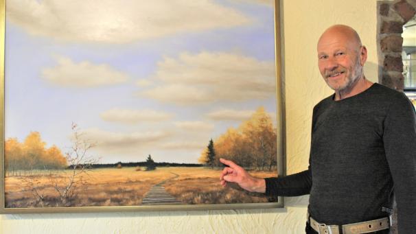 <p>„Dieses Motiv bei Baraque Michel hat mich ganz besonders fasziniert“, sagt der Vennmaler Walter Lunz aus Kalterherberg.</p>