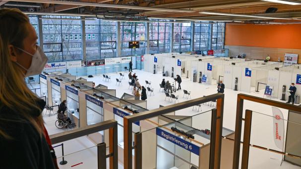<p>Ein Impfzentrum in Brandenburg.</p>