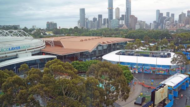 <p>Der Melbourne Park</p>