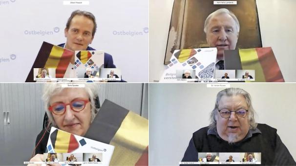 <p>Sie kamen unter anderem bei der Vorstellung der beiden Broschüren zu Wort: Ministerpräsident Oliver Paasch, Parlamentspräsident Karl-Heinz Lambertz, Alteo-Geschäftsführerin Doris Spoden und Historiker Herbert Ruland.</p>