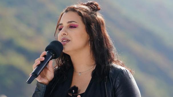 <p>Mounia Lebatte setzte bei dem Lewis Capaldi-Song ihre eigenen Akzente.</p>