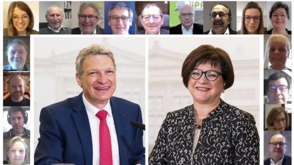 <p>Blick auf einige Teilnehmer der virtuellen IPR-Plenarsitzung</p>