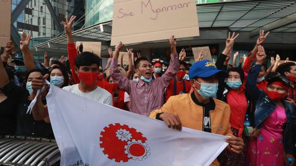 <p>Myanmar hat sich auf neue Proteste gegen den Militärputsch vorbereitet.</p>