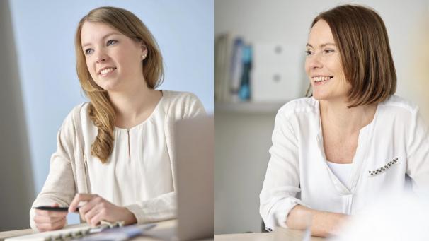 <p>Liesa Scholzen (links) und Elke Comoth bilden seit Mitte Dezember die neue Doppelspitze bei ProDG.</p>