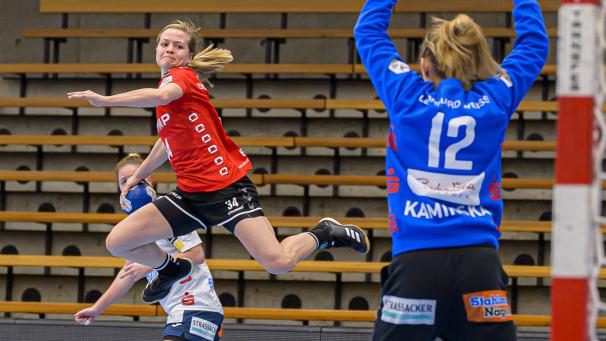 <p>Nach drei Jahren in Bietigheim zieht Kim Braun (beim Wurf) einen Schlussstrich.</p>